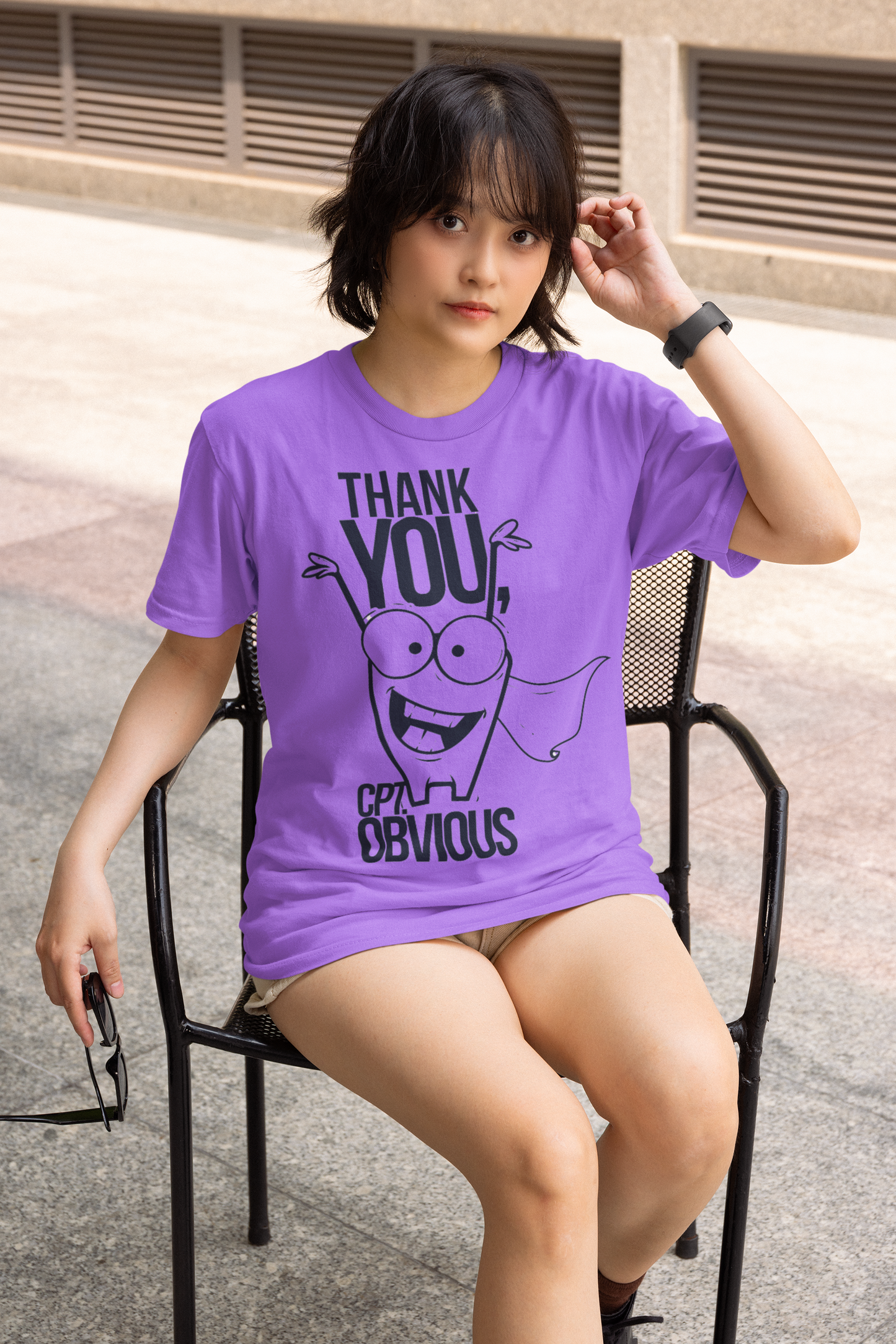 Thank You Captain Obvious Oversized T-Shirt